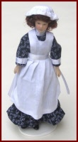 D100 Cook with Blue Flower Dress